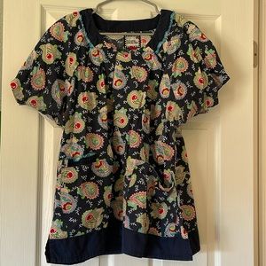 Navy scrub top!